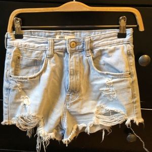 ‼️SOLD‼️ Zara TRF high waisted Jean shorts